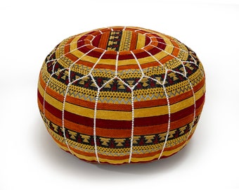 special Moroccan Pouffe,  Best Moroccan leather pouf,  moroccan leather,  moroccan pouf,  leather pouffe,  Resybrown Moroccan leather pouf,