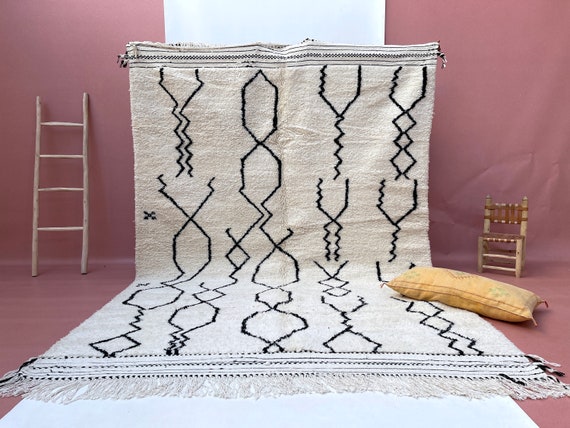 made in モロッコのハンドメイドラグ surf7251 Made inモロッコの