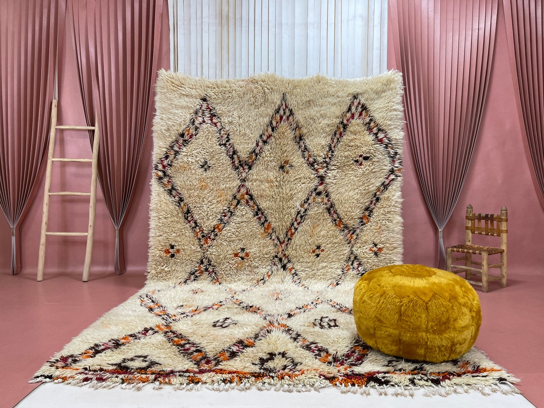 Atlas Mountains Rug 6x10ft Atlas Mountains Rug, Minimalist Interior Rug, Vintage Wool Rug ...
