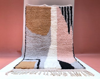 Custom Beni Ourain Rug: Handwoven Moroccan Wool Carpet