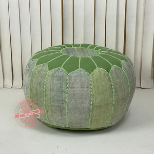 Pouf marocain, Décoration durable, Naturel, Excellence artisanale, Design d'intérieur, Soie de cactus, Pouf marocain, Pouf artisanal en soie de cactus image 1