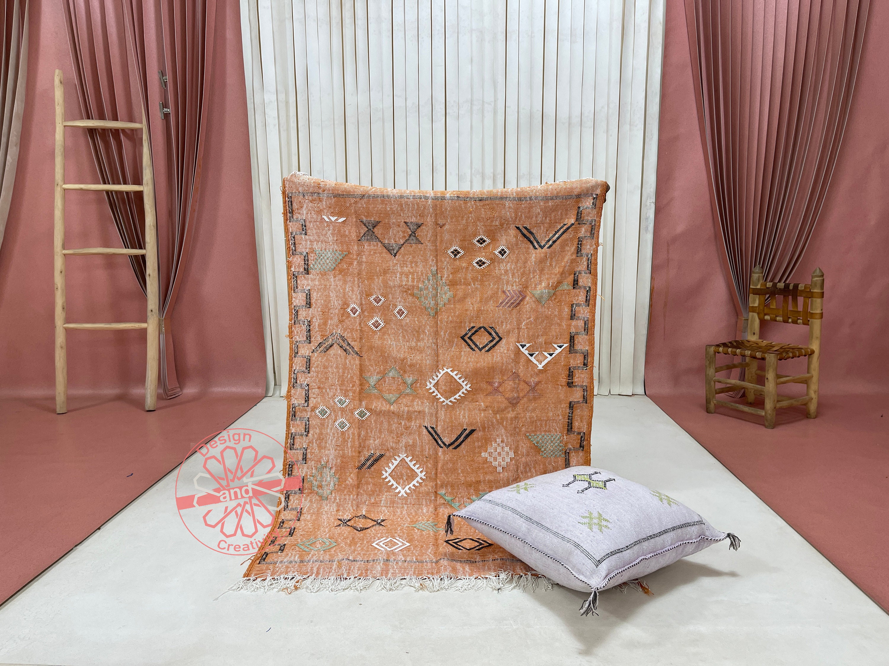 Handmade Moroccan Sabra Rug: Cactus Silk Berber Carpet (3.05 Ft X