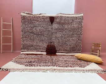 Handwoven Beni Ourain Rug: Custom Moroccan Wool Carpet