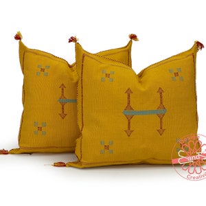 Yellow Pillows silk 20x20, meditation pillow, navy lumbar pillow, unique pillows, Moroccan pillow cover, accent pillows, lumbar pillow cover