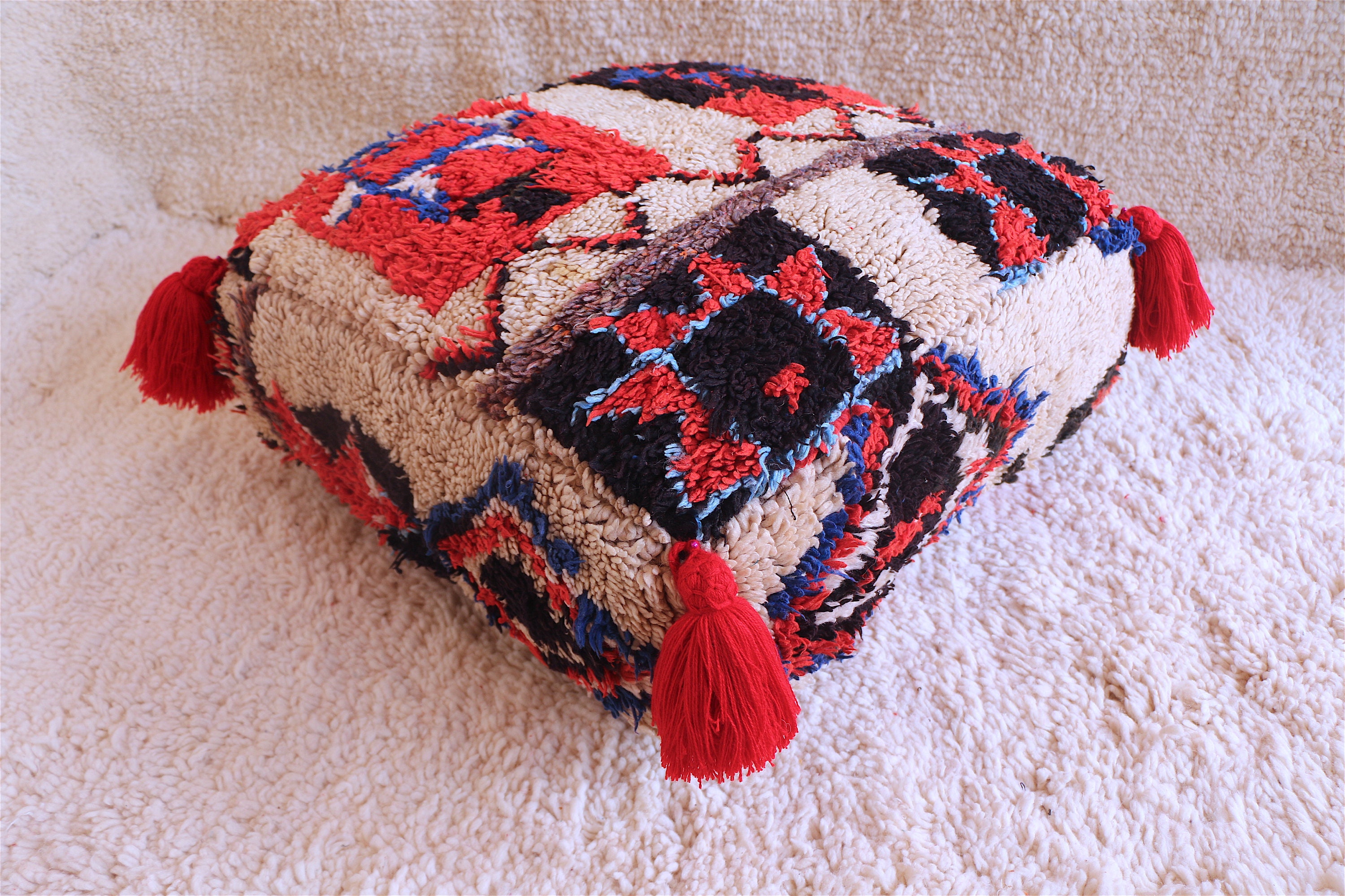 Elegantes quadratisches Bodenkissen fabelhafte marokkanische | Etsy