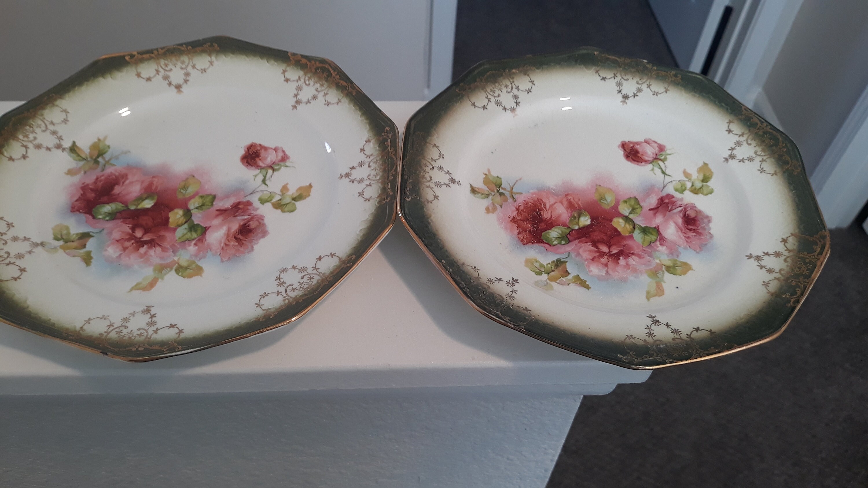 Limoges Vintage Rose Platesset of Six Etsy UK