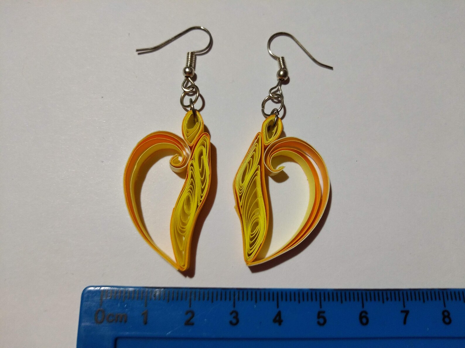 Modern heartly earring Quilling earring Etsy