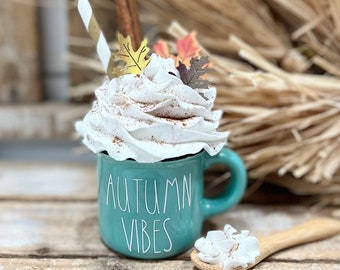 Mini Fall Mugs for Tiered Tray, Mini Mug, Fall Mini Mug, Pumpkin Spice Mini Mug, Tiered Tray Decor, Fall Decor, Autumn Decor, Coffee Bar