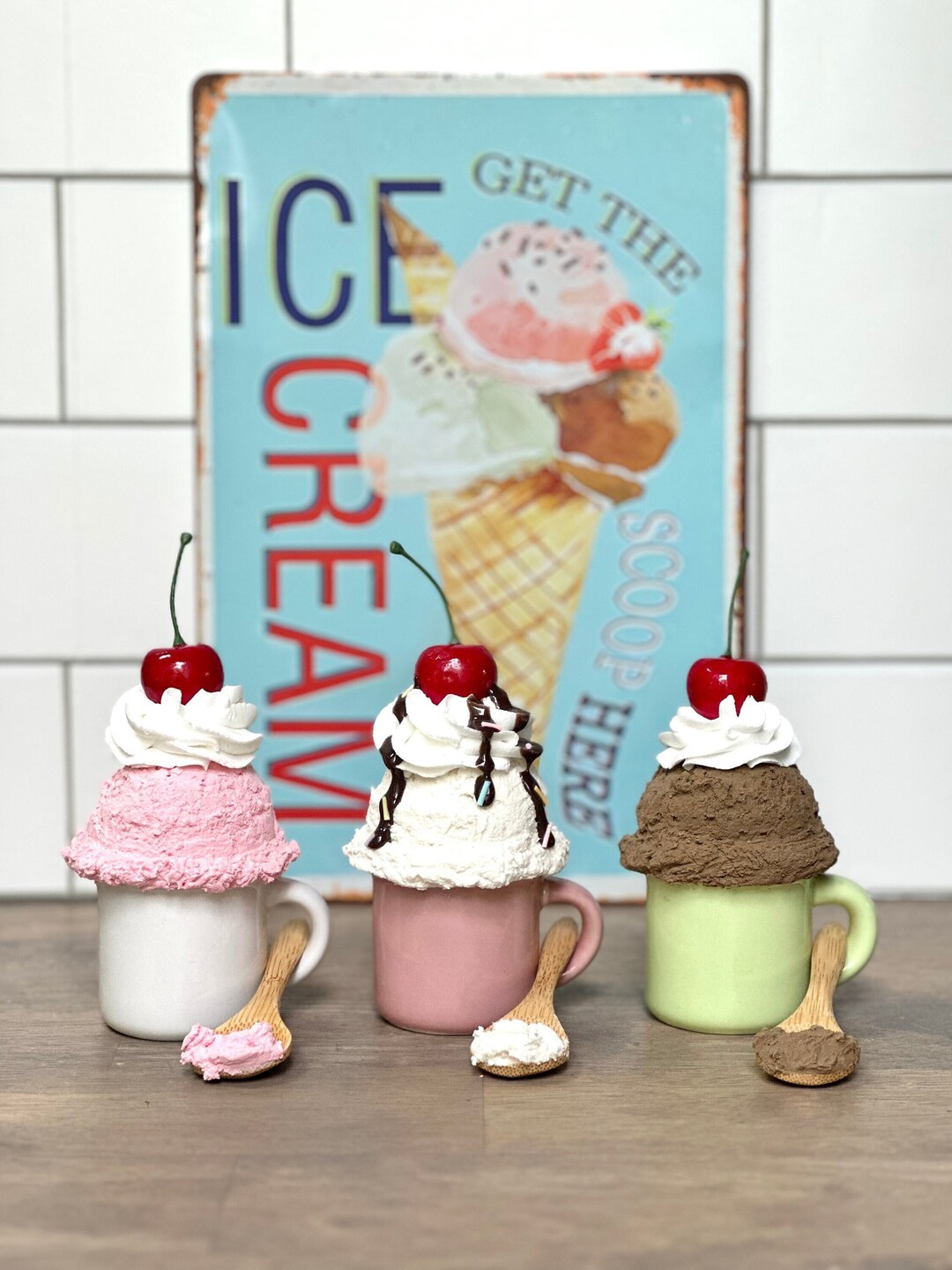 Ice Cream, Ice Cream Scoop, Ice Cream Sundae, Summer Dessert, Scoop of Ice Cream, Cherry on Top