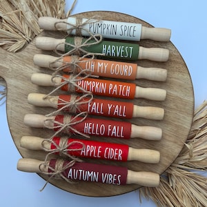 Mini Fall Rolling Pins, Fall, Autumn, Harvest, Thanksgiving, Tier Tray Decor, Rae Dunn Decor