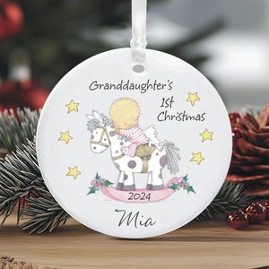 Personalized For Granddaughter I Am Kind Ornament