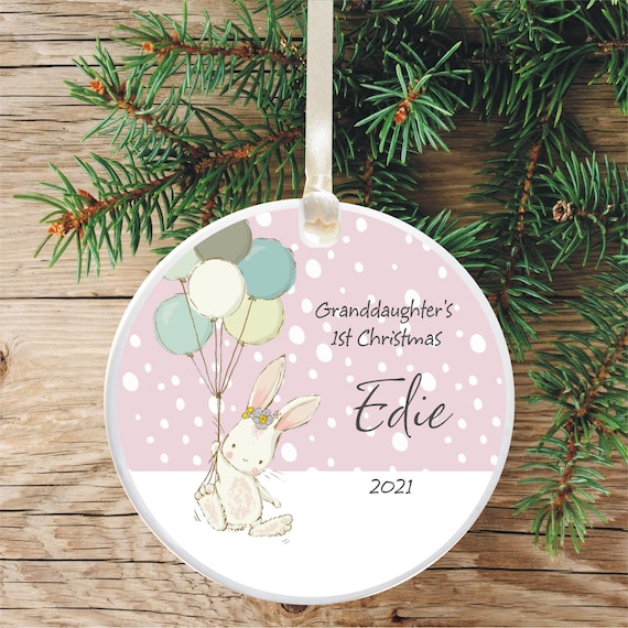 Granddaughter s First Christmas Tree Decoration Personalised Cute