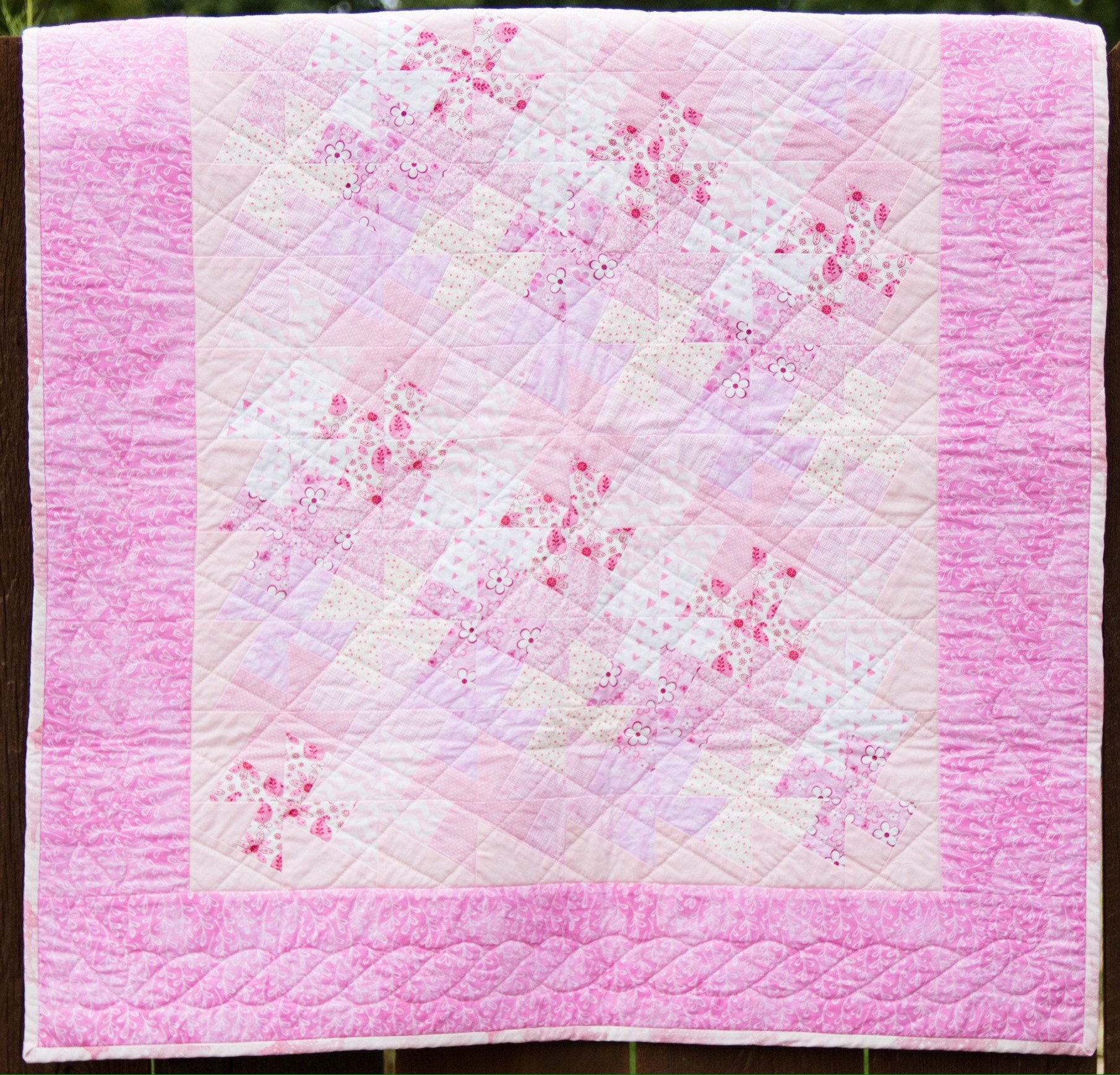 Edredón de bebé Pink Twister - Etsy México, image size:1810x1737