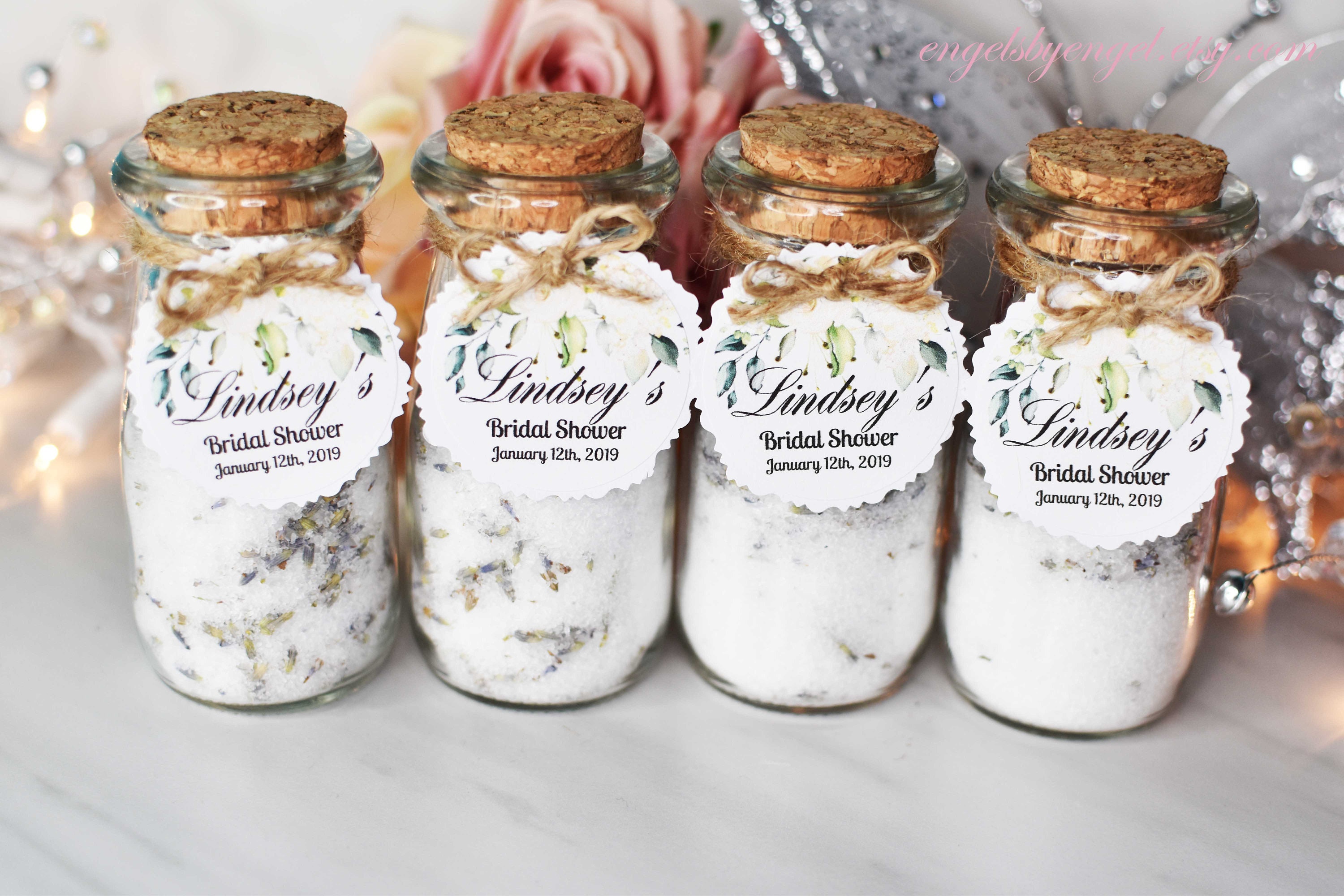Bridal Shower Favors Lavender Epsom Salt Bath Salts 10 mini Etsy