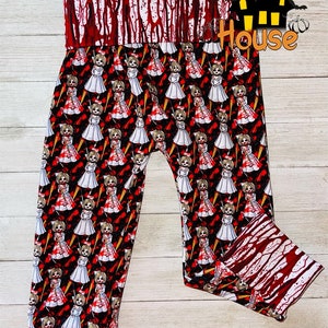 Bride of Chucky Loones with SHORT Splatter Leg Bands