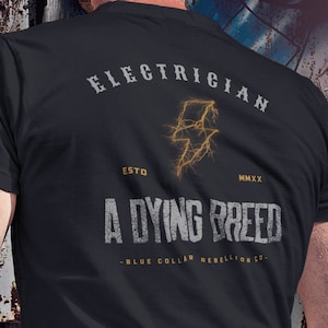 Electrician &quot;A Dying Breed&quot; Electrician Gift, Electrician Shirt, Journeyman Electrician, Electrician Hat, Electrician Decal, IBEW