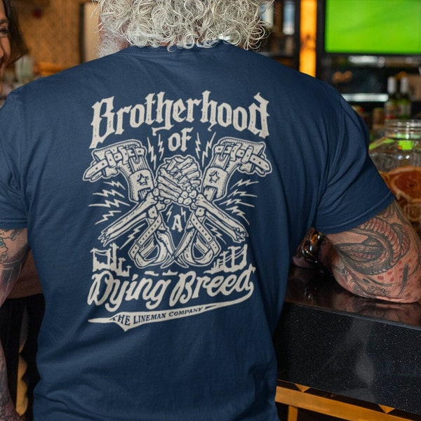 Brotherhood-Lineman T-Shirt, Lineman Gift, Linewife, Journeyman Lineman, Power lineman, Utility, Utility Lineman, Lineman Hat, Lineman Gaffs