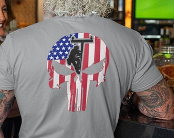 Lineman Punisher Skull, Lineman Gift, Lineman Flag, American Lineman, Lineman Shirt, Linewife, IBEW, Union Lineman, Apprentice Lineman