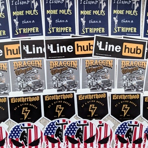 Lineman 5 Sticker Pack, Lineman Sticker, Lineman Gift, Lineman Decal, Lineman Car Decal, Hardhat Sticker, Linewife Decal, Journeyman Lineman