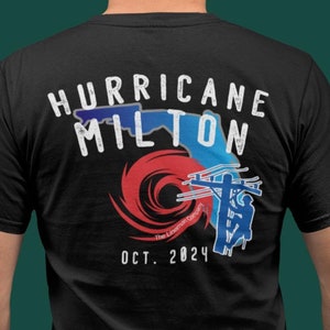 Hurricane Milton Lineman Storm T-Shirt, American Lineman Journeyman, Lineman Gift, Florida Category Five Storm, 2024 Linework, Storm Work