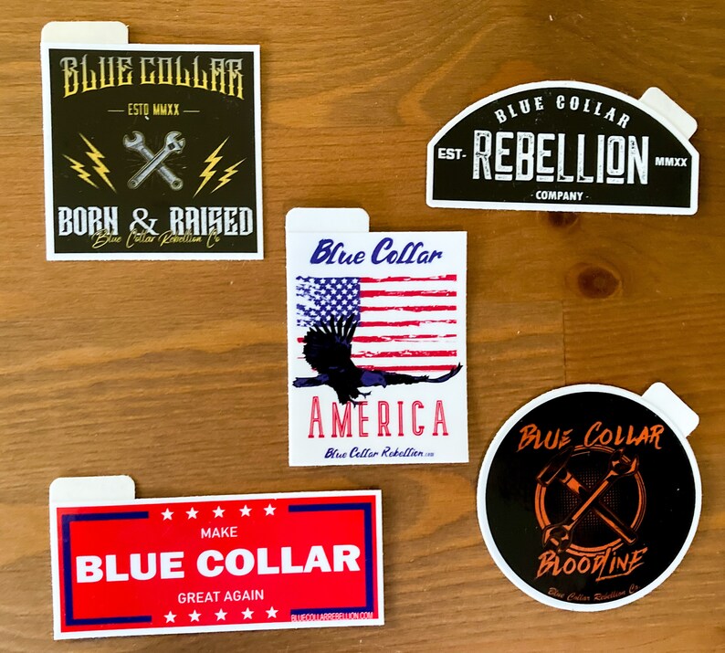 Blue Collar America, Blue Collar Sticker, Lineman Sticker, Lineman ...