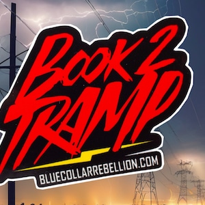 Book 2 Tramp | Lineman Sticker | Hardhat Decal | Union Lineman | Union Electrician | Union Ticket | Journeyman Lineman | IBEW Sticker