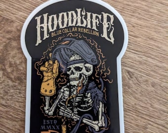 Welder - Hoodlife Sticker, Blue Collar Sticker, Welder Sticker, Hardhat Sticker, Pipeline Sticker, Iron Worker