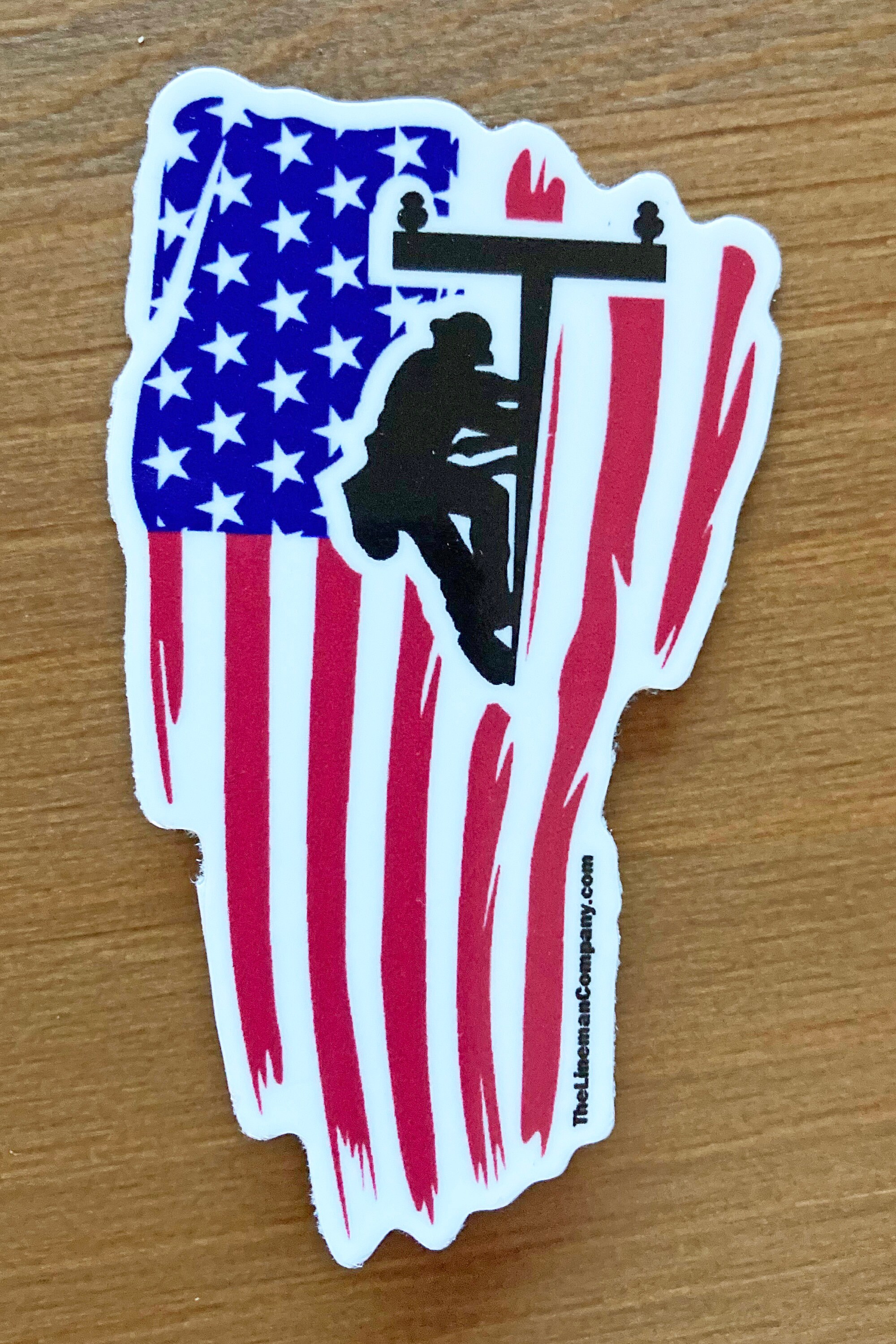 Sticker Line Men Lineman Flag Climbing Sticker, Lineman Sticker, Lineman Gift, Lineman ...