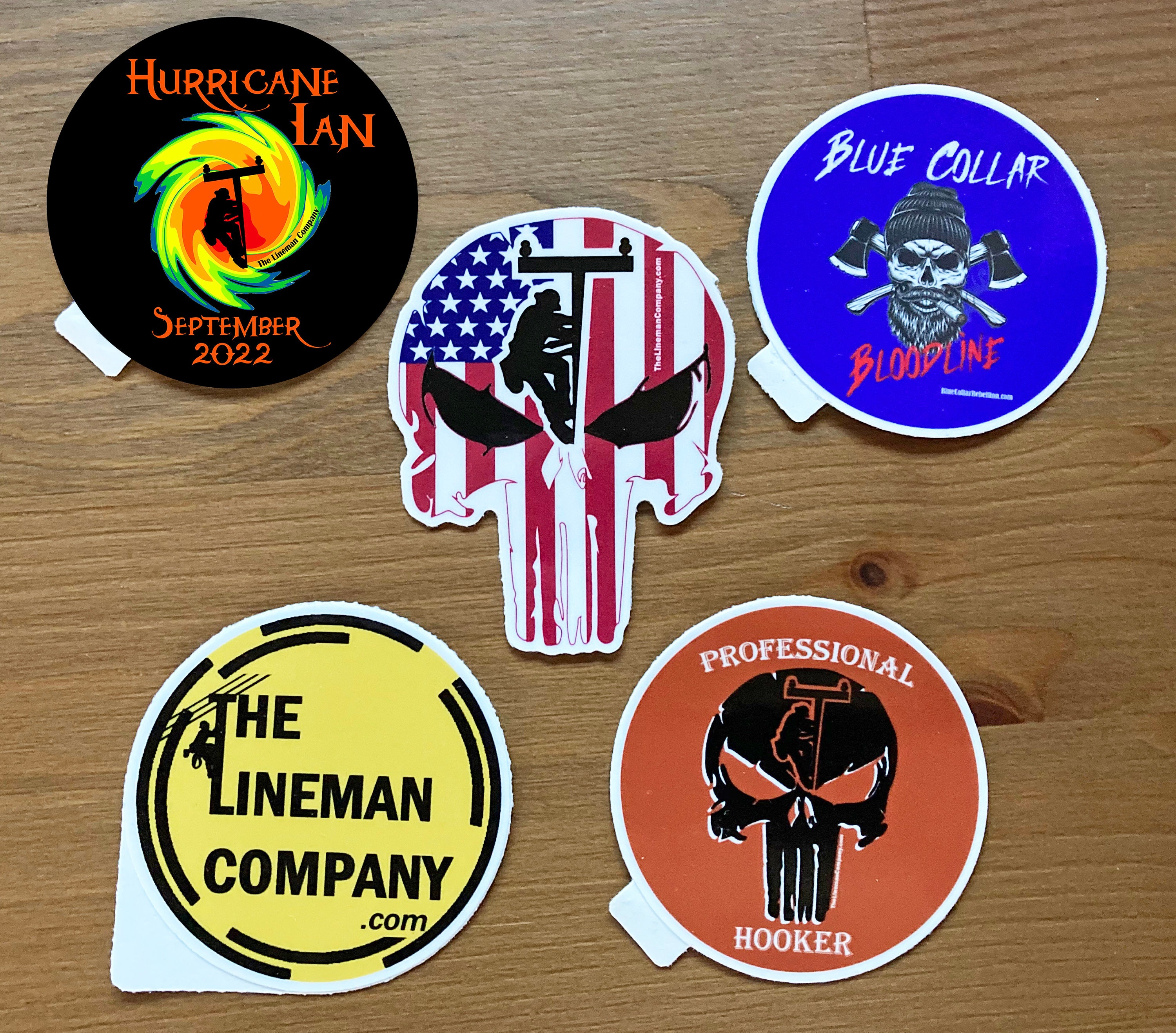 Sticker Line Men Hurricane Ian Storm 2022 Lineman Sticker, Lineman Gift, Lineman Decal ...