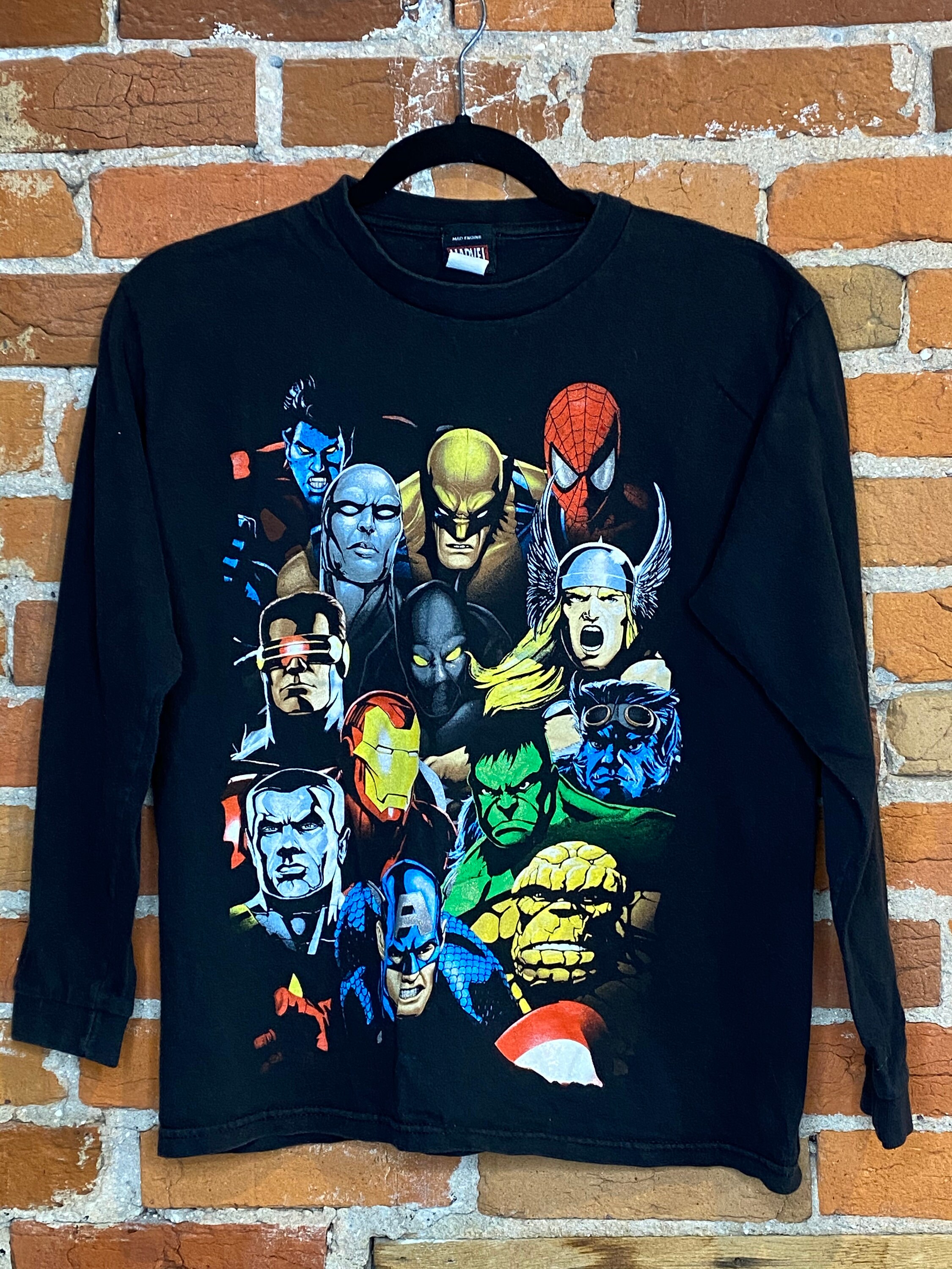 Vintage 90s Long Sleeve Marvel T-shirt 