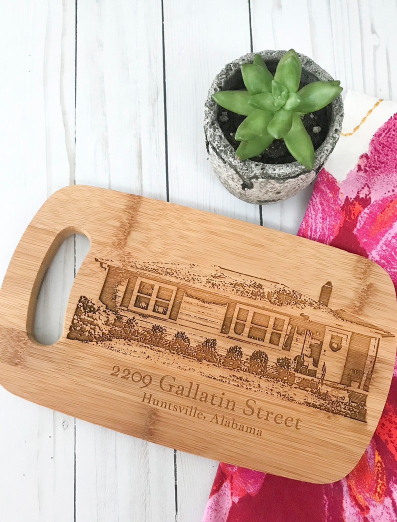 Personalized House Cutting Board Closing Gift Realtor Gift Etsy