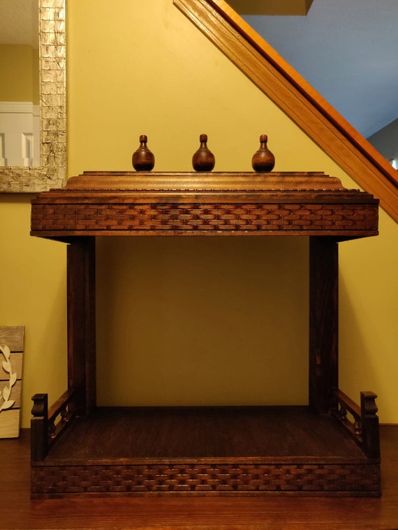 Hand Crafted Wall Mountable Pooja Mandir Mantap