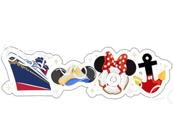 Disney Inspired Sticker | Disney Stickers | DCL WDW DCP | Disney Cruise Line Wish Magic Dream | Gift | Laptop Sticker | Waterbottle