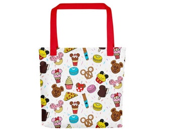 Disney Snacks Tote bag | Disney Bag | Mickey Shaped Food Tote | Disney Tote Bag | Snacks | Magic Kingdom Snacks | Mickey Waffle | Mickey