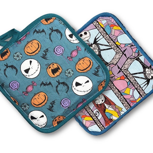 Disney-Inspired Pot Holders - Nightmare Before Christmas | Disney Kitchen Cookware | Disney Gifts | Jack and Sally Gifts | Jack Skellington