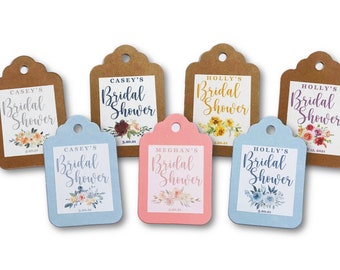 Bridal Showers Gift Tags | Custom Gift Tag | Bridal Shower Favors | Personalized Wedding Shower | Wedding Bride