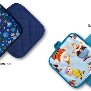 Disney-Inspired Pot Holders - Princesses | Disney Kitchen Princess Cookware | Disney Gifts | Belle | Rapunzel | Snow White | Cinderella image 4