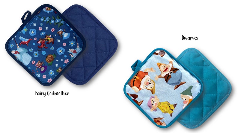 Disney-Inspired Pot Holders - Princesses | Disney Kitchen Princess Cookware | Disney Gifts | Belle | Rapunzel | Snow White | Cinderella image 4