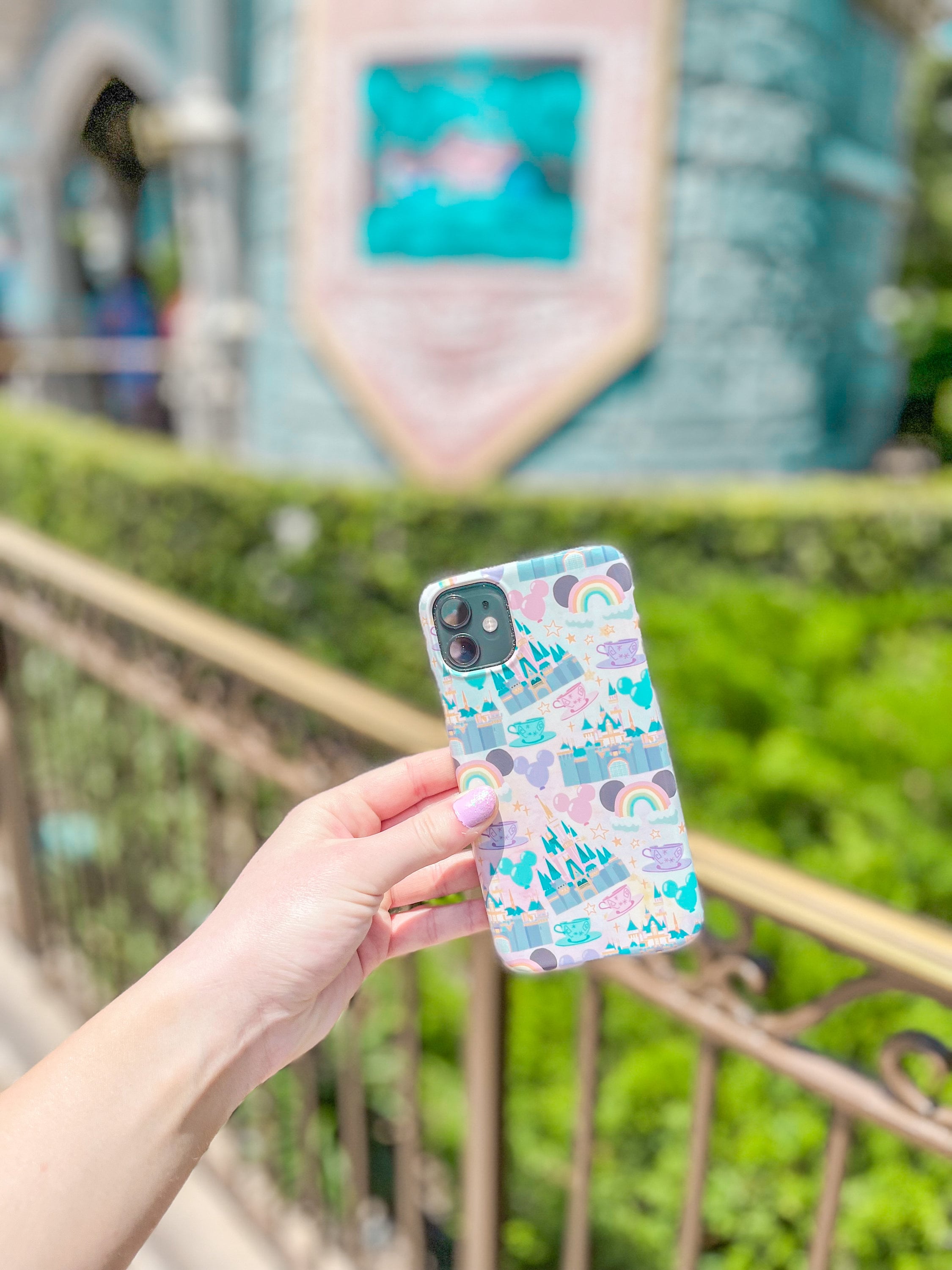 Disney Inspired Iphone Case Magic Kingdom Disneyland Etsy