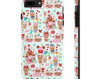 Disney Christmas iPhone or Samsung Galaxy Phone Case Minty | Disney Accessories | Gingerbread | Minnie & Mickey Holiday Very Merry Xmas