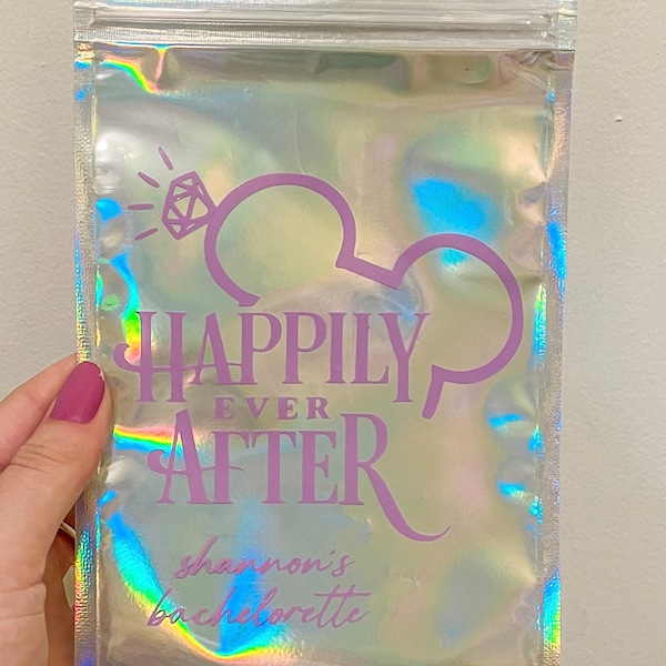 Sacchetti portaconfetti ispirati a Disney / Addio al nubilato "E vissero felici e contenti" / Kit per il recupero dai postumi della sbornia / Bomboniera per l'addio al nubilato / Serata tra ragazze / Proposta di matrimonio