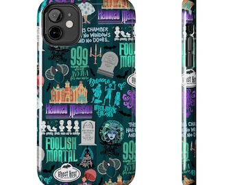Funda para iPhone inspirada en Disney - Mansión Embrujada / Accesorios para teléfono Disney / Regalos / Mortal Insensato / Fantasmas autostopistas / 999 Lugares Embrujados
