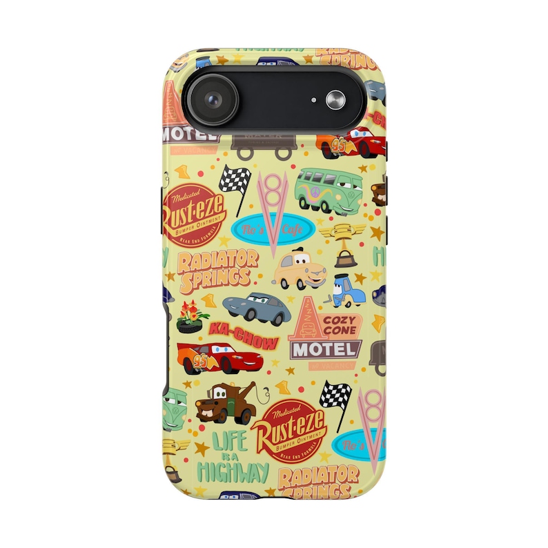 Funda para iPhone y Android inspirada en Disney - Cars Land / Accesorios para teléfonos Disney / Regalos Disney / Radiator Springs / Rayo McQueen imagen 13