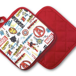 Disney-Inspired Pot Holders - Marvel Avengers | Marvel Kitchen | Iron Man Kitchen | Black Panther Cookware | Thor Gifts | Wakanda | Avenger Marvel