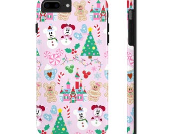 Disney Christmas iPhone or Samsung Galaxy Phone Case | Disney Accessories | Gingerbread Snowman | Minnie & Mickey Holiday | Very Merry Xmas