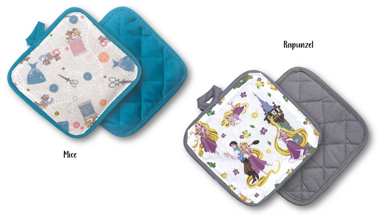 Disneyinspired Pot Holders Princesses Disney Kitchen Princess Cookware