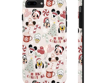 Disney Christmas iPhone or Samsung Galaxy Phone Case - Neutral | Disney Accessories | Gingerbread | Minnie & Mickey Holiday Very Merry Xmas