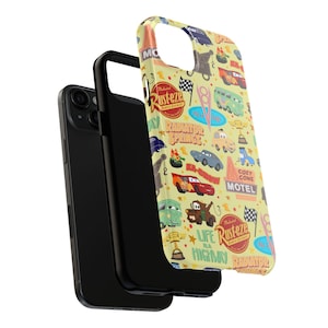 Funda para iPhone y Android inspirada en Disney - Cars Land / Accesorios para teléfonos Disney / Regalos Disney / Radiator Springs / Rayo McQueen imagen 6