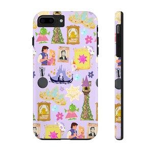 Tangled Inspired iPhone or Samsung Galaxy Phone Case | Disney Accessories | Rapunzel Flynn Rider | Pascal | Mother Gothel | Princess