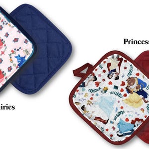Disney-Inspired Pot Holders - Princesses | Disney Kitchen Princess Cookware | Disney Gifts | Belle | Rapunzel | Snow White | Cinderella image 3